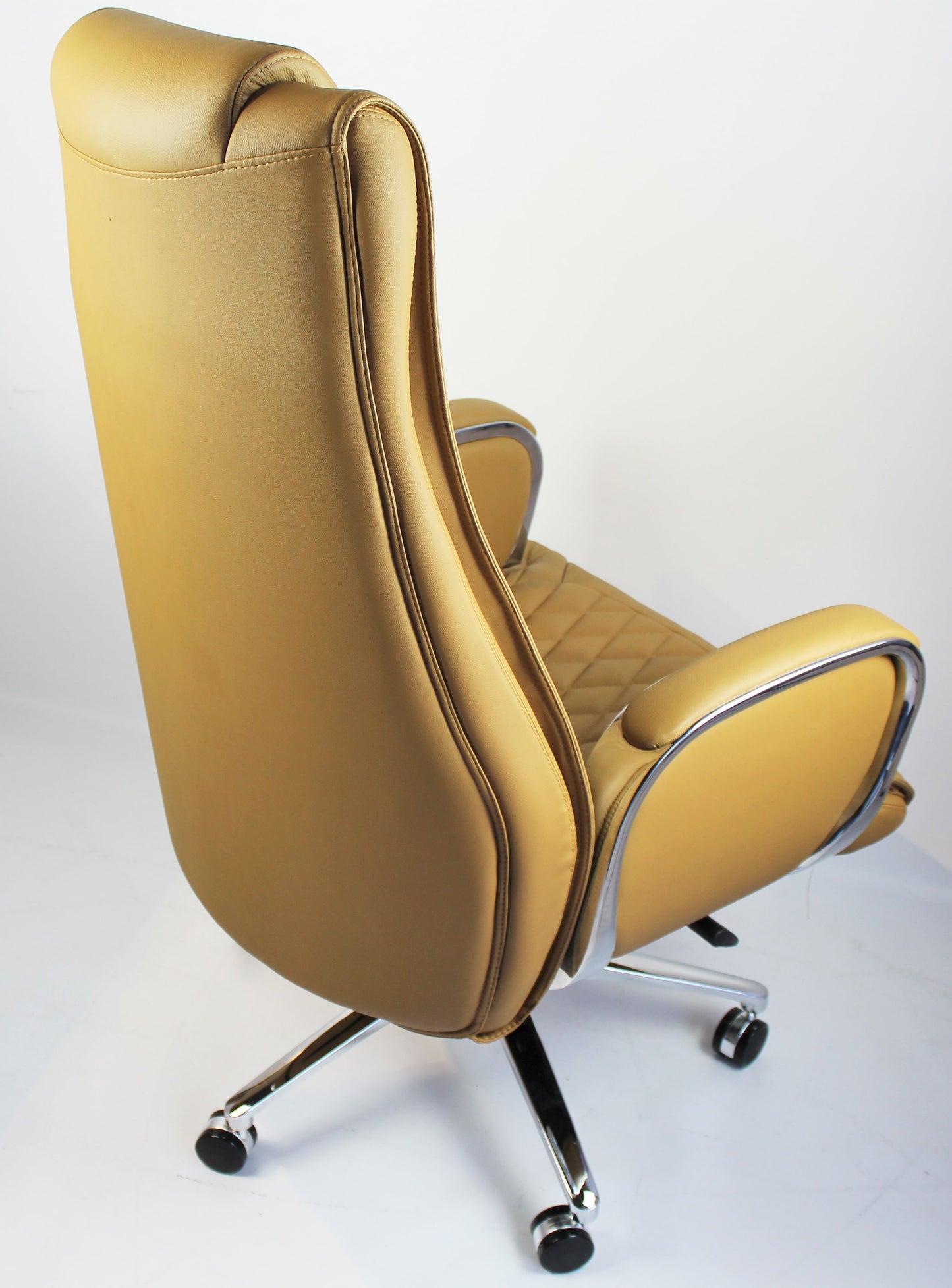 Beige Leather Executive Office Chair - CHA-1202A