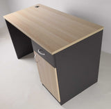 Small Light Beech Office Desk with Built-in Storage - HS005-2