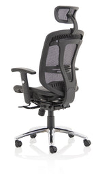 Mirage II Black Mesh Ergonomic Office Chair - Optional Headrest
