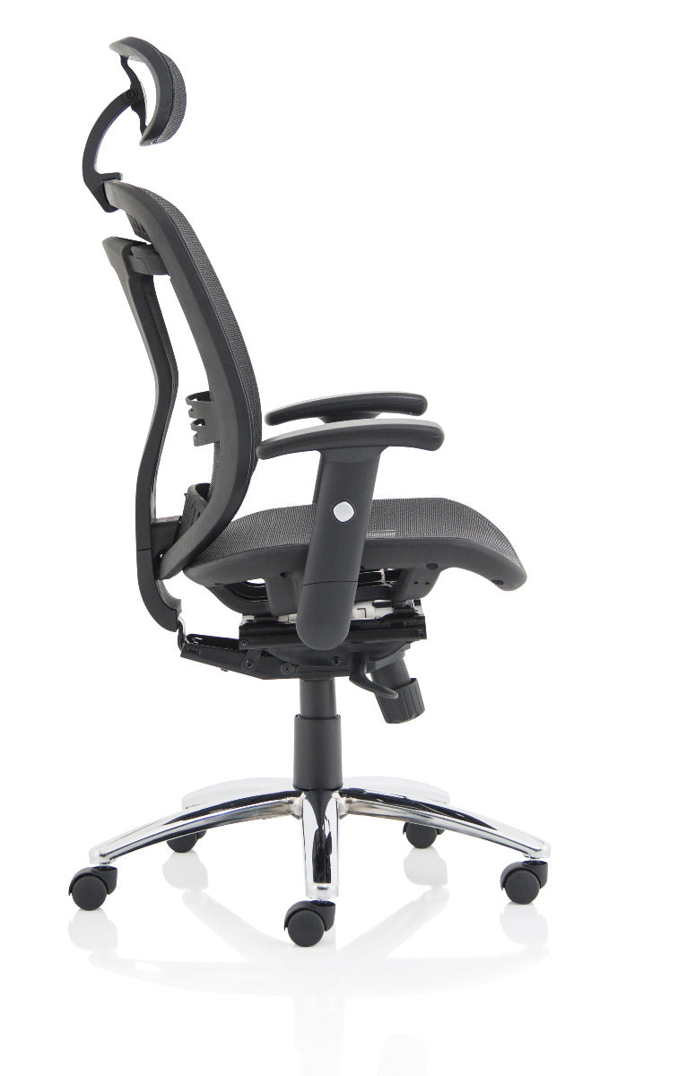 Mirage II Black Mesh Ergonomic Office Chair - Optional Headrest