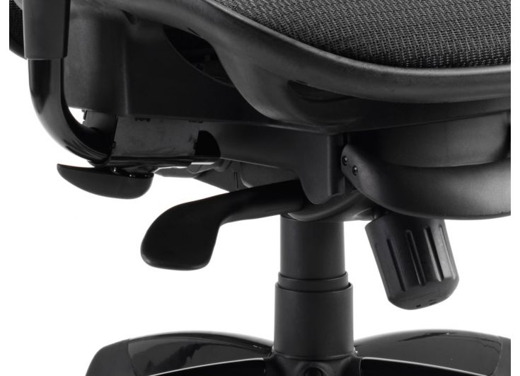 Stealth Shadow II Black Mesh Seat and Back Ergonomic Office Chair