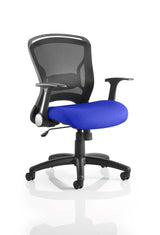 Zeus Mesh Back and Fabric Seat Task Operator Chair - Multiple Colour Option