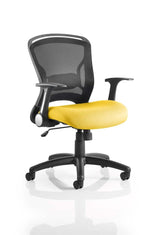 Zeus Mesh Back and Fabric Seat Task Operator Chair - Multiple Colour Option