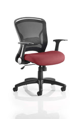 Zeus Mesh Back and Fabric Seat Task Operator Chair - Multiple Colour Option