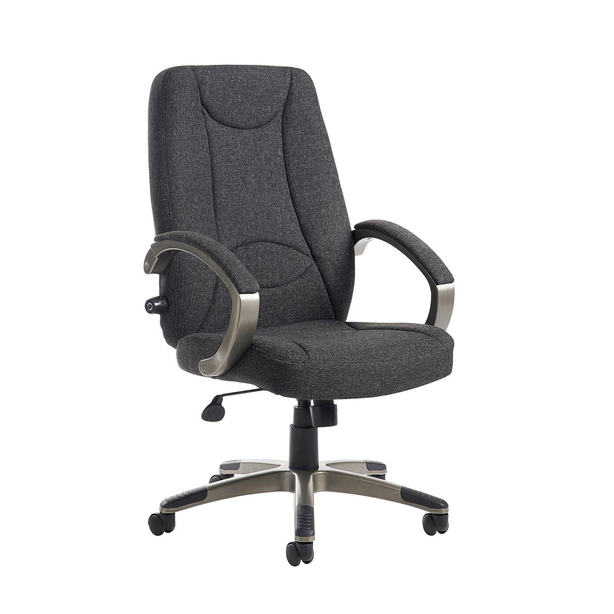 Lucca High Back Fabric Adjustable Lumbar Office Chair - Blue or Charcoal Option