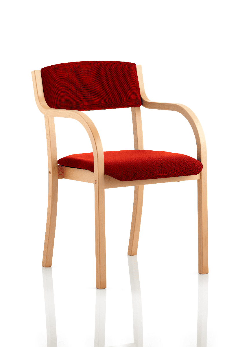 Solid wood deals chair with arms