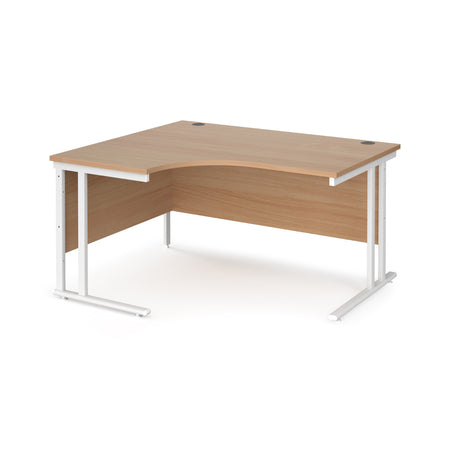 Maestro Cantilever Leg Left Hand Ergonomic Corner Office Desk