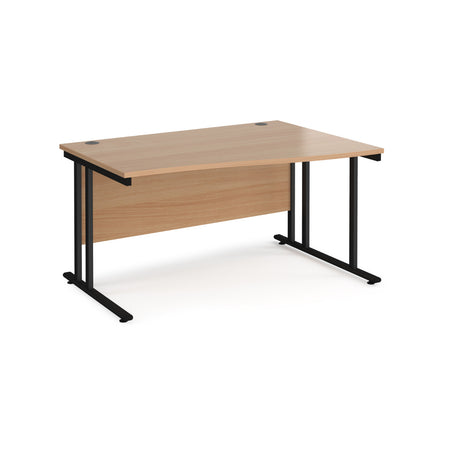 Maestro Cantilever Leg Right Hand Wave Office Desk