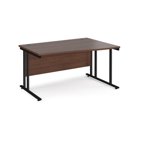 Maestro Cantilever Leg Right Hand Wave Office Desk