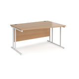 Maestro Cantilever Leg Right Hand Wave Office Desk