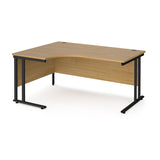 Maestro Cantilever Leg Left Hand Ergonomic Corner Office Desk