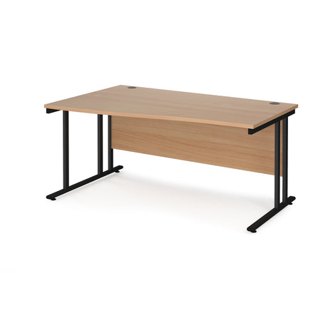 Maestro Cantilever Leg Left Hand Wave Office Desk