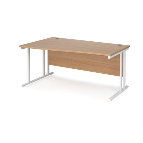 Maestro Cantilever Leg Left Hand Wave Office Desk