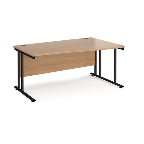 Maestro Cantilever Leg Right Hand Wave Office Desk