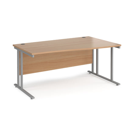 Maestro Cantilever Leg Right Hand Wave Office Desk