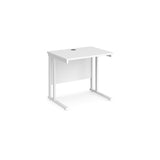 Maestro 600mm Deep Straight Cantilever Leg Office Desk