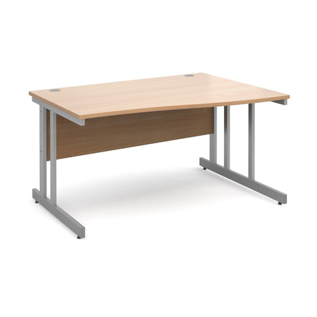 Momento Cantilever Leg Right Hand Wave Office Desk