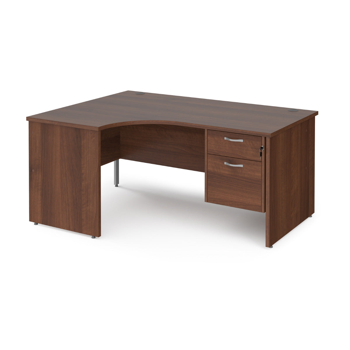 Left hand corner store desk with drawers