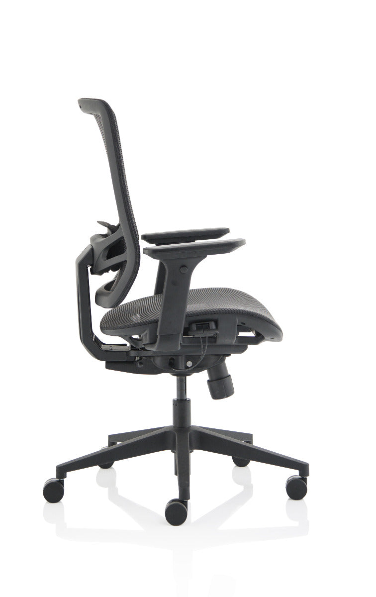 Ergo Twist Black Mesh Seat and Back Office Chair - Optional Headrest