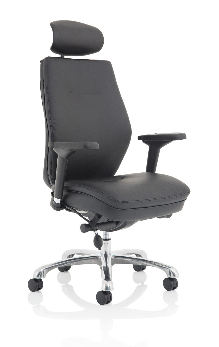 Domino Black Bonded Leather Posture Office Chair Order Office Furniture