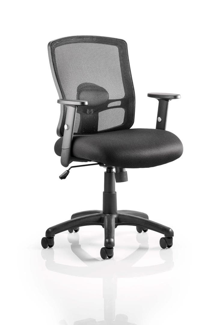 Portland Mesh Back and Fabric Seat Task Operator Office Chair - Multiple Colour Options