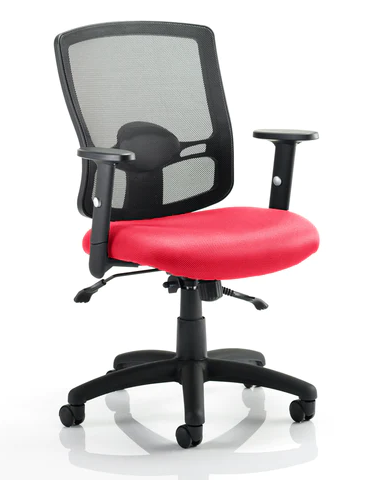 Portland II Mesh Back and Fabric Seat Task Operator Office Chair - Multiple Colour Options