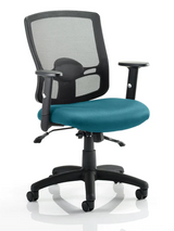 Portland II Mesh Back and Fabric Seat Task Operator Office Chair - Multiple Colour Options