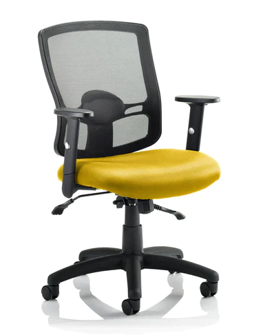 Portland II Mesh Back and Fabric Seat Task Operator Office Chair - Multiple Colour Options