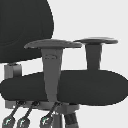 Esme High Back Fabric Task Operator Chair with Height Adjustable Arms