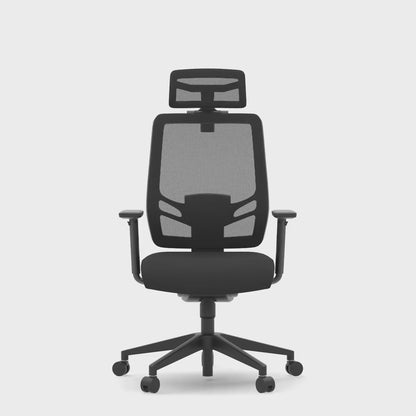 Ergo Twist High Mesh Back Ergonomic Task Operator Office Chair with Height Adjustable Arms - Headrest Options - Available in 20 Colours