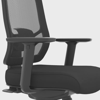 Ergo Twist High Mesh Back Ergonomic Task Operator Office Chair with Height Adjustable Arms - Headrest Options - Available in 20 Colours