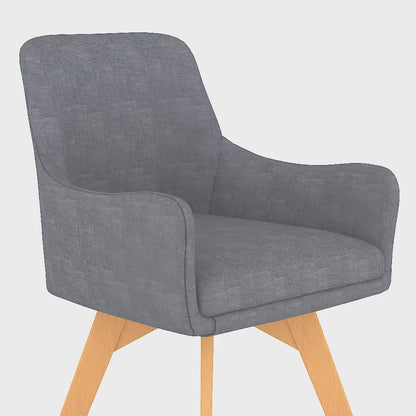 Carmen Fabric Wooden Leg Visitor Chair - Five Colour Options