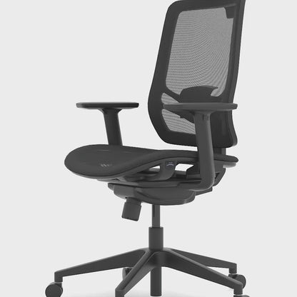Ergo Twist High Mesh Back Ergonomic Task Operator Office Chair with Height Adjustable Arms - Headrest Options - Available in 20 Colours