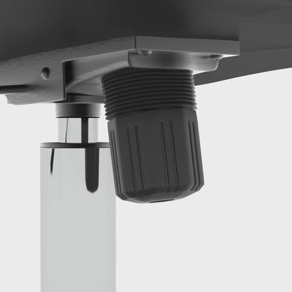 Dallas High Back Black Bonded Leather Office Chair with Fixed Arms