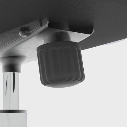 Ezra Modern Medium Back Leather Executive Office Chair with Fixed Arms