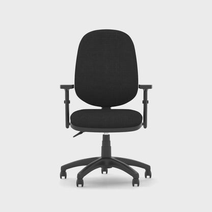 Eclipse Plus II Medium Back Task Operator Office Chair - Optional Arms - Multiple Seat Colour Options
