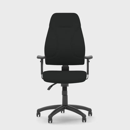 Esme High Back Fabric Task Operator Chair with Height Adjustable Arms