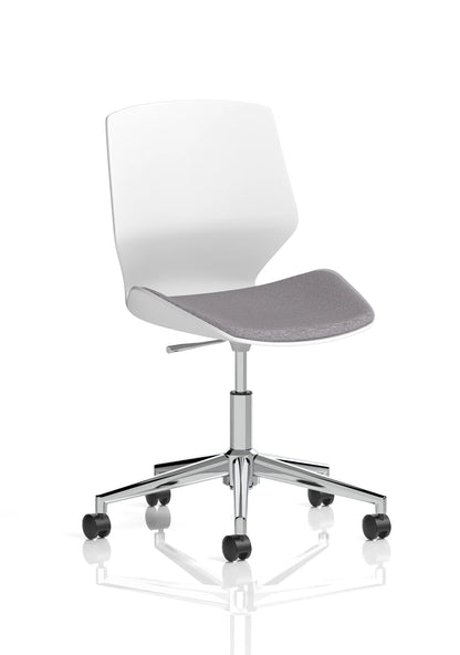 Florence White Frame Fabric Office Chair - Multiple Colour Options