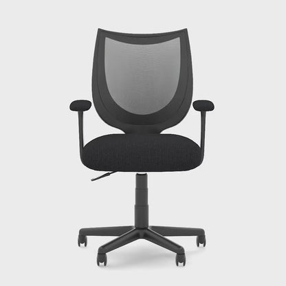 Camden Medium Back Black Mesh Task Operator Office Chair With Fixed Arms - Available in 20 Colour Choices