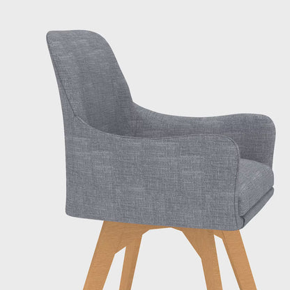Carmen Fabric Wooden Leg Visitor Chair - Five Colour Options