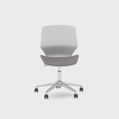 Florence White Frame Fabric Office Chair - Multiple Colour Options