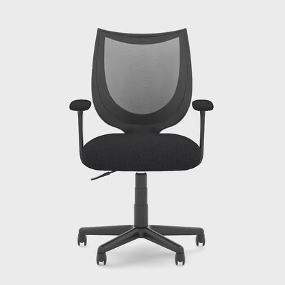 Camden Medium Back Black Mesh Task Operator Office Chair With Fixed Arms - Available in 20 Colour Choices