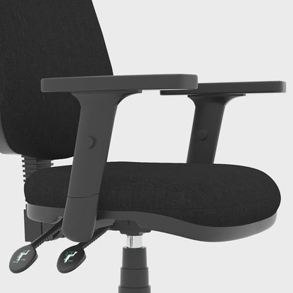 Eclipse Plus II Medium Back Task Operator Office Chair - Optional Arms - Multiple Seat Colour Options