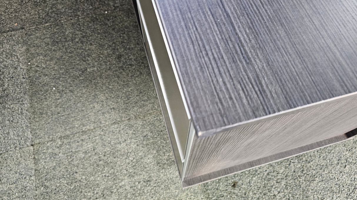 EX SHOWROOM - Modern Grey Oak Right Hand Corner Executive Office Desk  2000mm - WS-D11