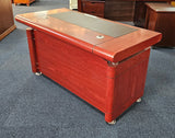 EX SHOWROOM - Mahogany Executive Office Desk Only - 1400mm - KW12B