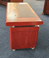 EX SHOWROOM - Mahogany Executive Office Desk Only - 1400mm - KW12B