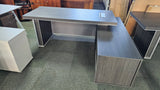 EX SHOWROOM - Modern Grey Oak Right Hand Corner Executive Office Desk  2000mm - WS-D11