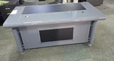 EX SHOWROOM - Grey Gloss Executive Office Desk ONLY - 1600mm - 1861