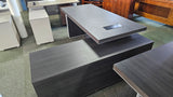 EX SHOWROOM - Modern Grey Oak Right Hand Corner Executive Office Desk  2000mm - WS-D11