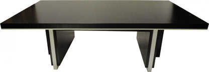 Modern Black Ash Real Wood Veneer Boardroom Meeting Table - 2000mm to 2800mm - LT3F24